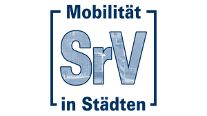 Das Bild zeigt das Logo der Erhebungsreihe "Mobilität in Städten – SrV".
