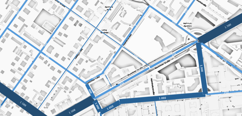 bikeSim Straßennetz
