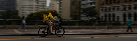 Lieferradfahrer