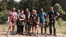 Team vom Kletterausflug