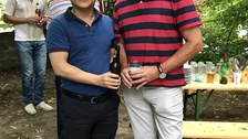 Gong Jinguo (Assistant Dean of the School of Statistics, SWUFE) and Bernhard Schipp (TUD)