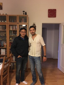 Li Han (Vice Dean of the Research Institute of Economics and Management, SWUFE) and Ostap Okhrin