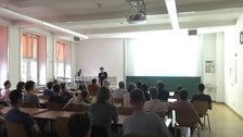 Martins Vortrag über menschliche und autonome Autofahrer im Computer
