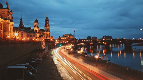 Dresden at night