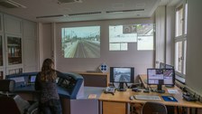 Fahrsimulator Eisenbahn an der Professur für Verkehrsleitsysteme und -prozessautomatisierung