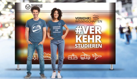 zwei fröhliche Studierende der Verkehrswissenschaften