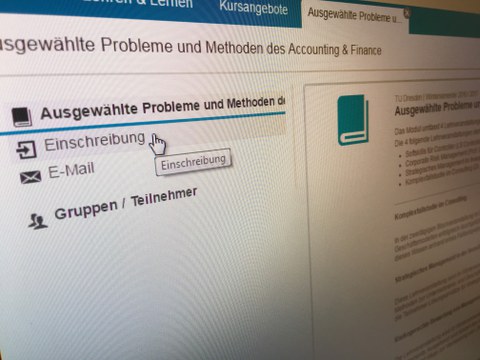 Einschreibung Katalogmodul