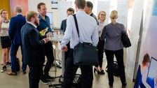 Die Schwerpunktgruppe "Projekt- und Teamarbeit in der digitalisierten Arbeitswelt" auf dem Marktplatz