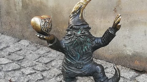 Zwergenfigur in Breslau