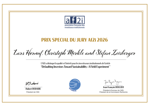 Award Certificate