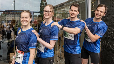 Team (Nadine Schiebold, Lisa Wesselink, Michael Hölscher, Florian Linß)