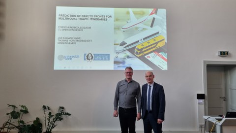 Prof. Ehmke presents his research