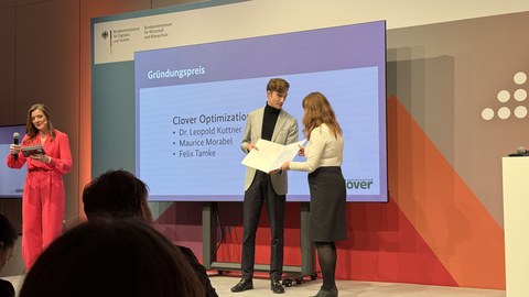 Clover Optimization mit Gründerpreis Digital Innovation ausgezeichnet