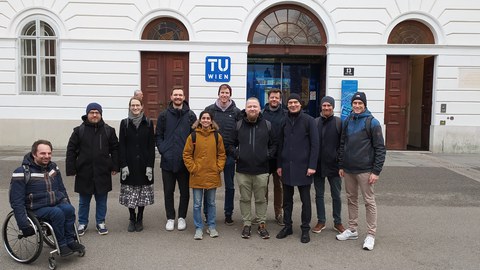 Group photo in front of TU Wien 2025