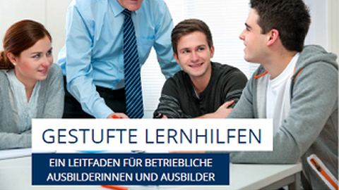 Deckblatt der Broschüre "Gestufte Lernhilfen"