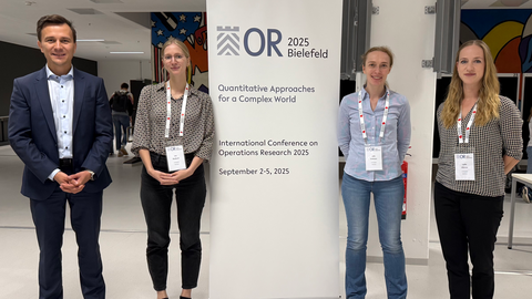 Team der JP Management Science auf der OR 2025 in Bielefeld