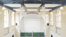 One of the lecture halls in the Georg Schumann building 