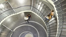 Spiral staircase in the Hülße building