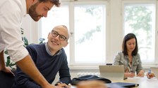 Gruppe von Doktoranden