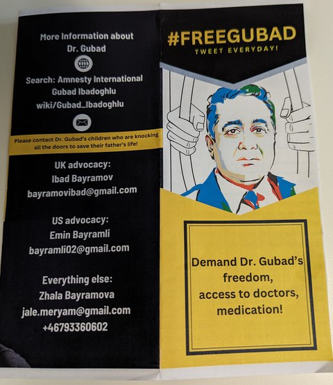 Es ist ein Flyer zu sehen.  