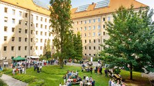 Das Sommerfest von oben betrachtet