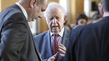 Ehrengäste der Festveranstaltung: Dirk Hilbert und Prof. Kurt Biedenkopf