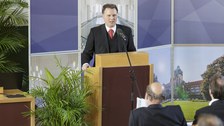  Redner Prof. Dr. Michael Schefczyk, Dekan der Fakultät Wirtschaftswissenschaften