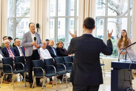 Zu sehen sind Prof. Lasch und Prof. Zschech