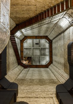 Wendeltreppe im Uhrenturm