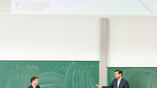 Prof. Blagoev bei seiner Antrittsvorlesung