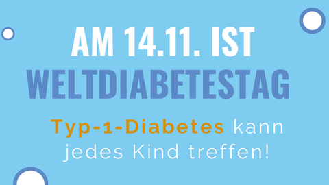 Text welcher den Weltdiabetestag am 14.11 ankündigt