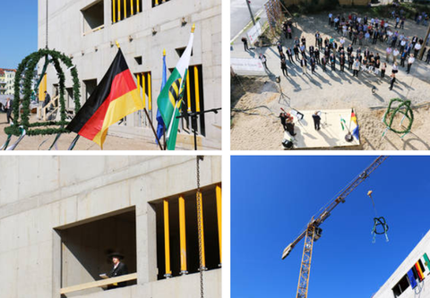 Richtfest für das neue B CUBE Gebäude