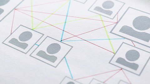 Linien zwischen verschiedenen Menschen