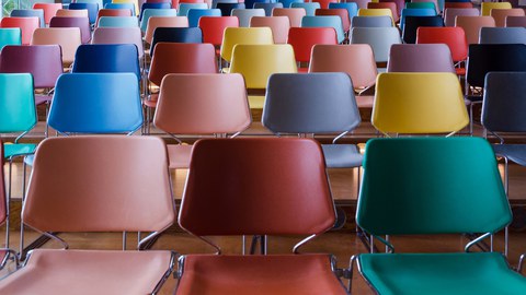 Chairs in many colors