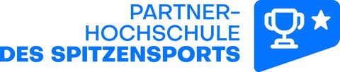Logo des allgemeinen deutschen Hochschulsportverbandes für den Status "Partnerhochschule des Spitzensports"