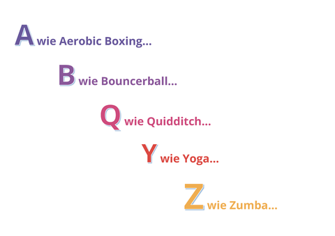 Grafik: großes Initial A bis großes Initial Z