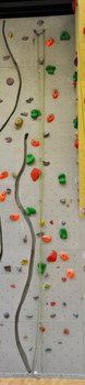 Neue Kletterroute in grün