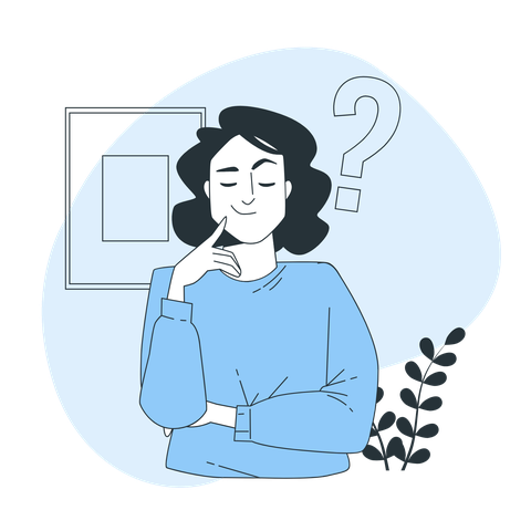 Woman is thinking