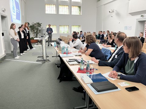 Publikum beim Abschluss des Businessplanseminars