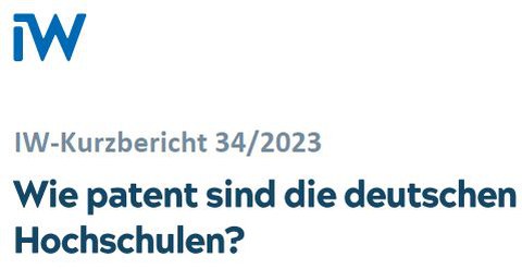 Titelblatt der IW-Studie