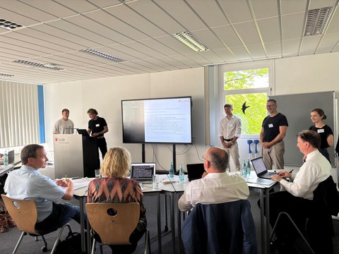 Pitch vor der Jury