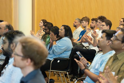 cheering audience