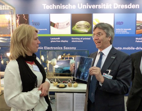 TU-Rektor auf der HM