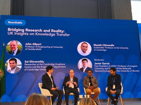 Diskussionsrunde auf der Science for Industry in Madrid