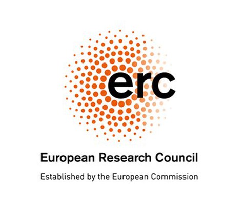 ERC Schriftzug mit roten Punkten drumherum