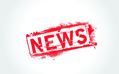 Das Foto zeigt das Wort "News" als einen roten gesprayten Schriftzug. Um das Wort befindet sich ein roter Rahmen.