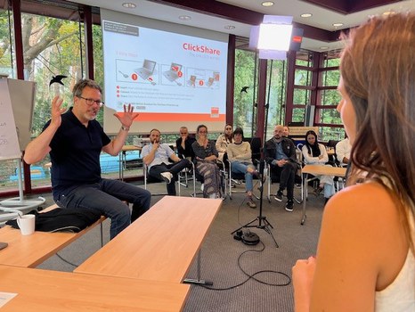 Camera training with Dirk Hans (scienceRELATIONS)