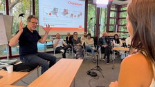 Camera training with Dirk Hans (scienceRELATIONS)