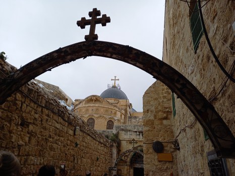 Weg zur Grabeskirche
