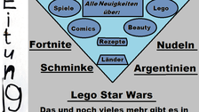 Titelseite der Klassenzeitung OSI5C mit Hand- und Computerillustration